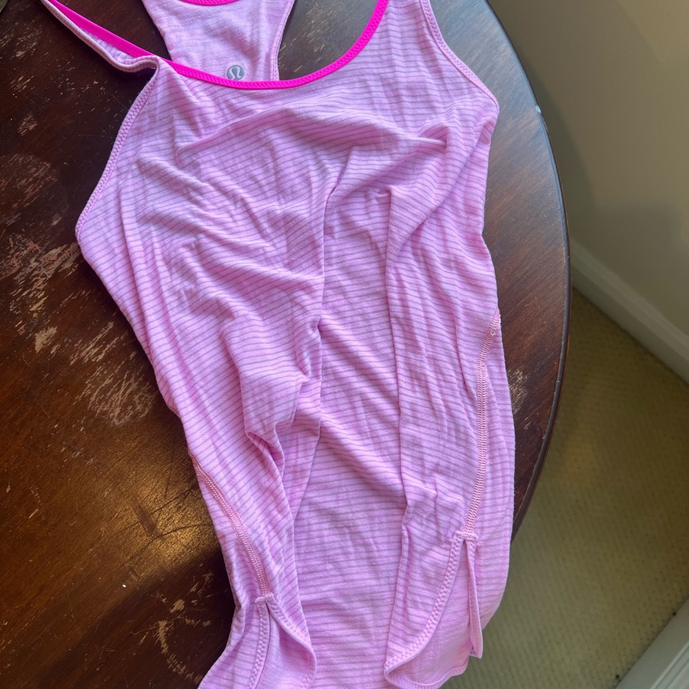 Pink Striped Tank Top